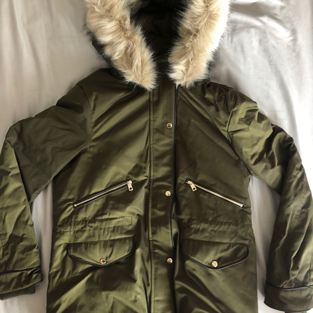 Zara Water Repellent Quilted Parka